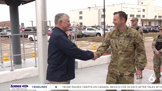 A friendly rivalry Navy flag raised over Corpus Christi Army Depot