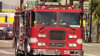 LAFD Engine 59 (reserve) Responding