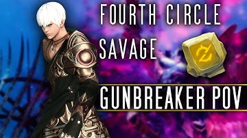 【FFXIV】Aspholdelos: The Fourth Circle Savage (P4S) Phase 1 and 2 | GNB POV