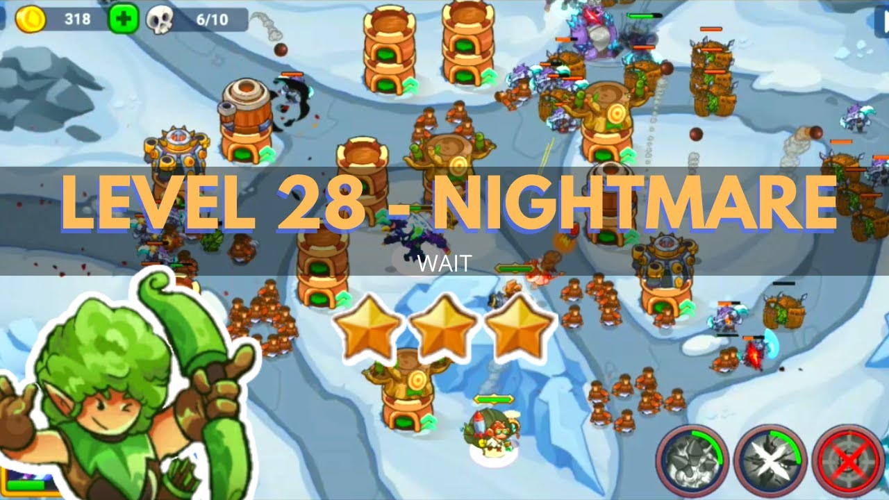 King of Defense 2: Level 28 NIGHTMARE / WAIT / GAMEPLAY GUIDE