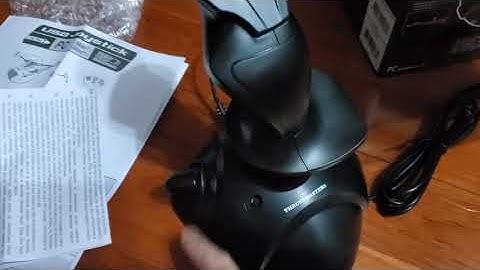 Thrustmaster USB joystick 2020 version for windows 10 unboxing