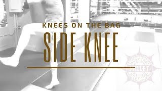 Muay Thai Side Knees On Bag Drill