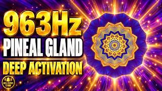 Pineal Gland Activation 🔔 963Hz Bell Every 5 Minutes · 3 Hours Deep Meditation