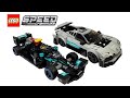 YouTube thumbnail: LEGO Mercedes-AMG F1 W12 E Performance & AMG Project One - LEGO Speed Build
