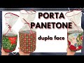 PORTA PANETONE DUPLA FACE - Passo a Passo costura criativa de natal