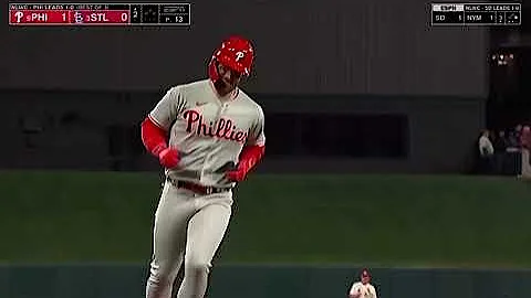 Bryce Harper Crushes a Solo Home Run Vs Cardinals