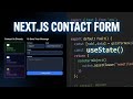 How to Create an Interactive Contact Form with Next.js &amp; useState