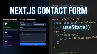 How to Create an Interactive Contact Form with Next.js & useState