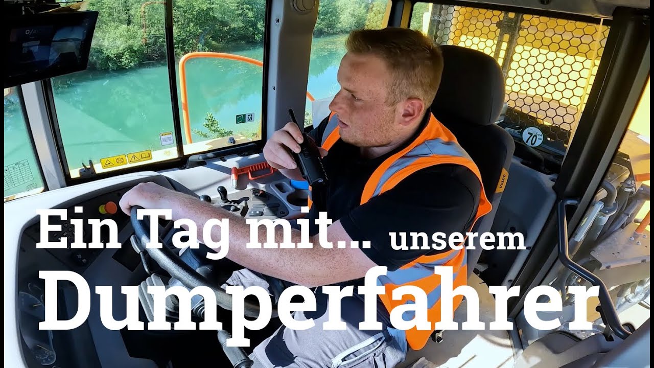 Ein Tag mit…  unserem Dumperfahrer / Bauunternehmung Albert Weil AG