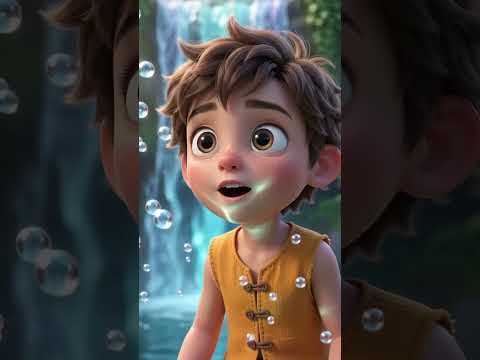 Found a SECRET Magical Waterfall in the Jungle! 💎💦" #tinybossfun ##jungleadventure #animation #secre