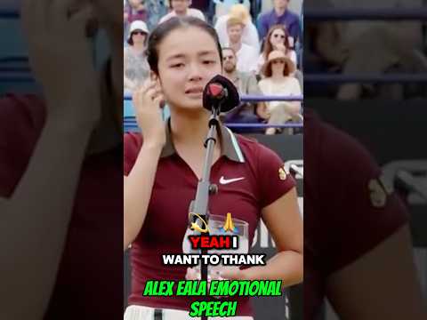 Historic US Open Champion: Alex Eala Emotional Speech!💥💚✅