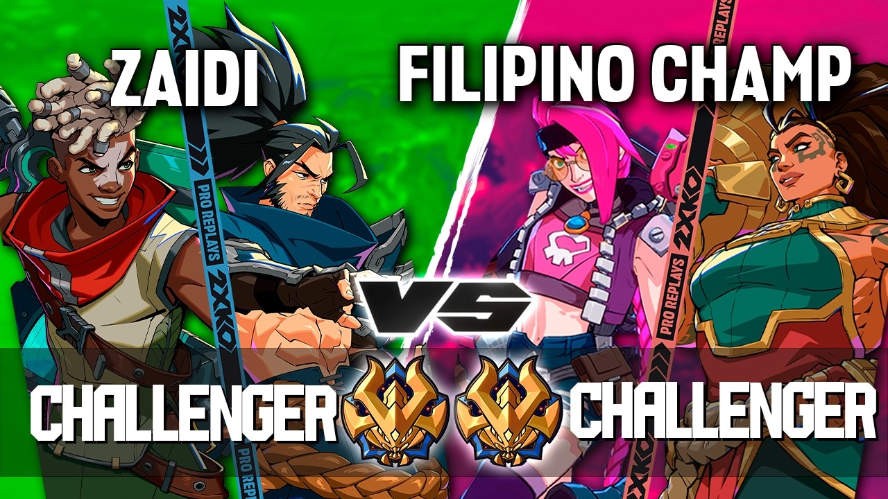 2XKO ▰ ZAIDI (Yasuo-Ekko) vs FILIPINO CHAMP (Jinx-Illaoi) ▰ 2XKO Pro level replays