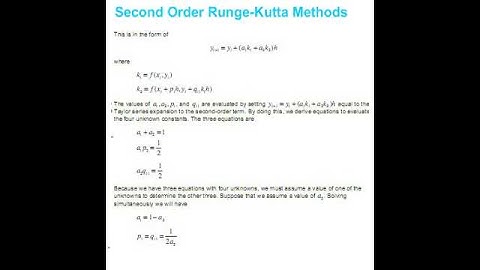 Runge-Kutta Method
