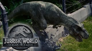 New T-REX in Jurassic World Fallen Kingdom | A Young One takes the place of Rexy