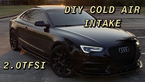 Audi A5 Mods Cold Air Intake install / how to! extra Horsepower?
