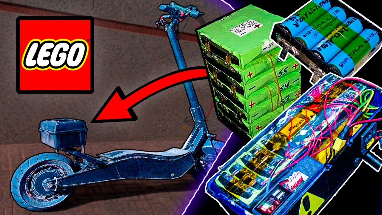 Fabrique una Batería LEGO sin Soldadura y la Pruebo en mi Patín Eléctrico