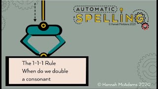 The 1-1-1 Spelling Rule (when to double a consonant)