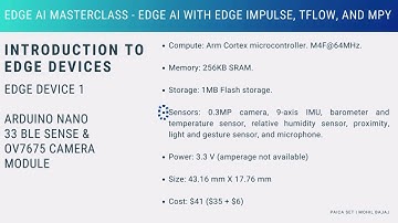 Edge Device 1 - Arduino Nano 33 BLE Sense