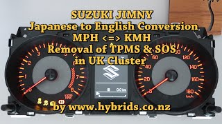 SUZUKI JIMNY Instrument Cluster - Japanese to English Conversion