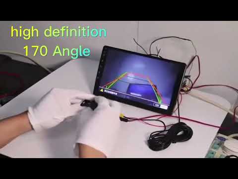 Автомобільна універсальна камера Night Vision AHD з динамічною паркувальною розміткою лініями, видео 1