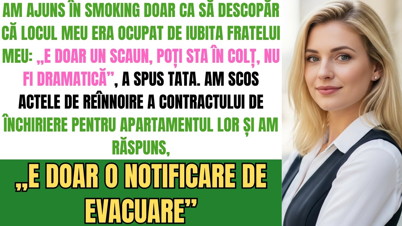 „E Doar Un Scaun, Poți Sta!” A Batjocorit Tata — Am Zâmbit Și Am Spus: „E Doar O Evacuare”