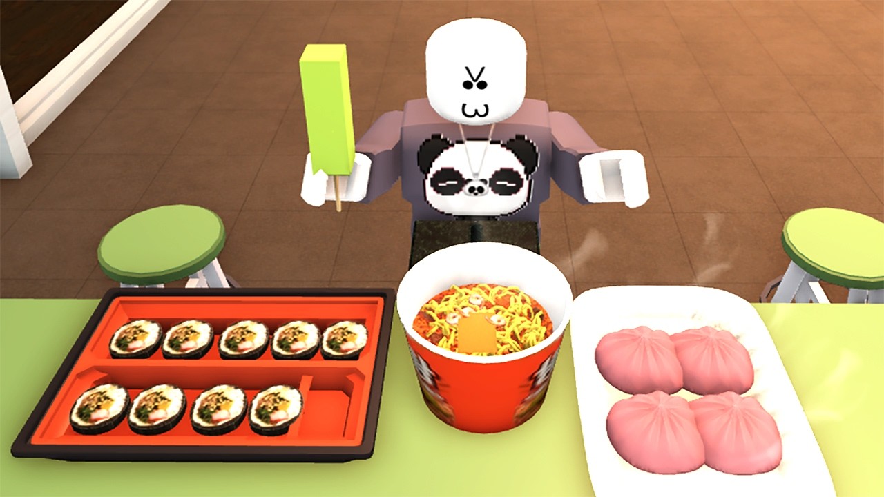 [로블록스] 편의점에서 야식을 먹어요! 너모맛있고 ㅋㅋㅋ