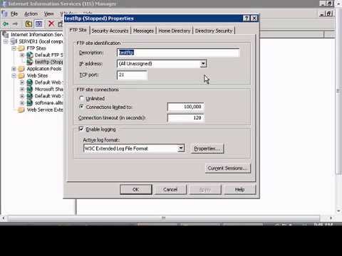 Assign an IP address to an FTP site in Windows IIS