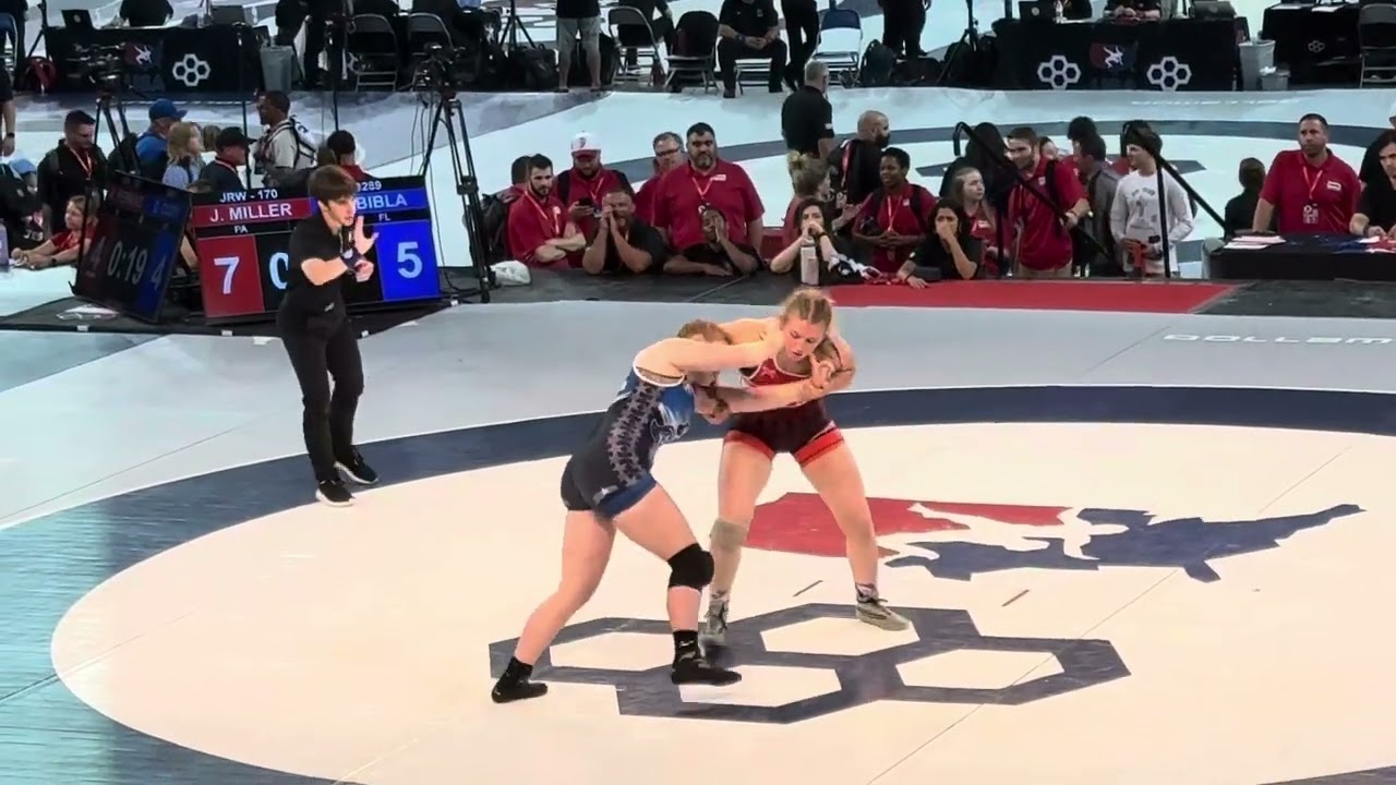 2025 Fargo Junior Nationals - Semifinal - 170lbs - Kendall Bibla/ #1 seed Jael Miller