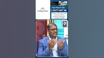 Coding Tutor Founder & CEO Mr. Phaniraj Jaligama Exclusive Interview | Your First IT Job | RTV