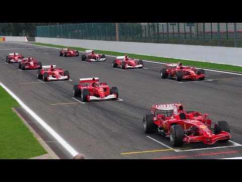 Ferrari Formula 1 Corse Clienti – EPIC Line up! V8/V10/V12