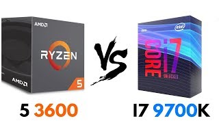 Ryzen 5 3600 vs i7 9700K | Test in GAMES & Benchmarks | i7 9700K vs Ryzen 5 3600