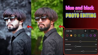 lightroom photo editing kaise kare/ blue and black tone lightroom photo editing in mobile #tpeditor screenshot 2