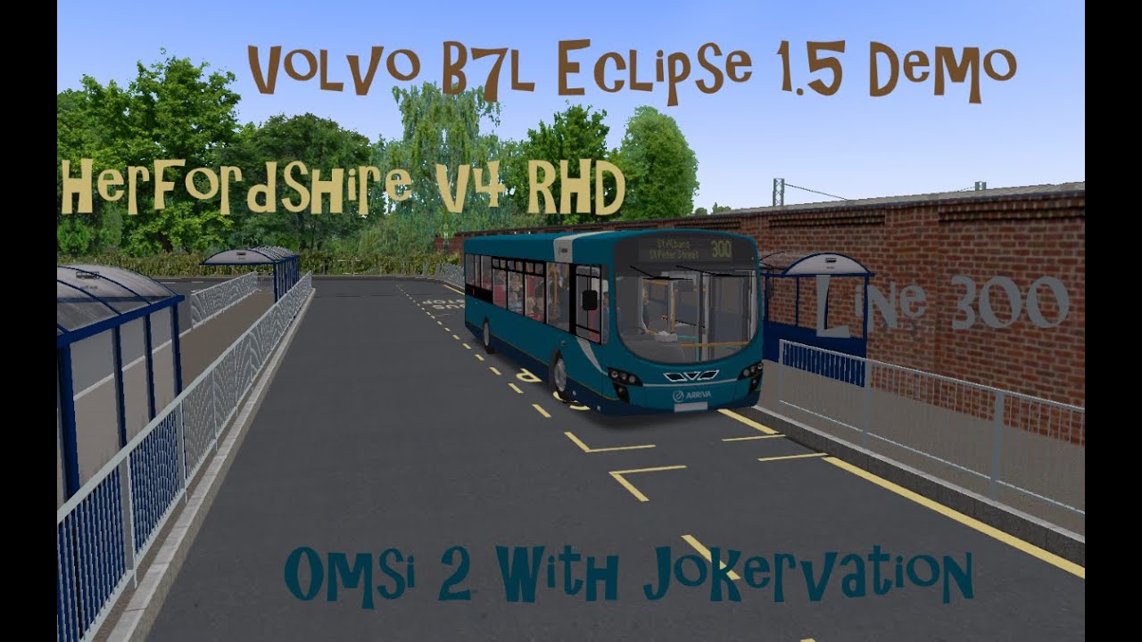 OMSI 2 with Jokervation | Hertfordshire V4 |300 | Volvo Eclipse V1.5 demo Lowlander21