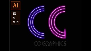 How to make a neon logo / in illustrator / CO Graphics
