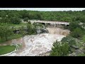 TONKAWA FALLS: Chad and Kristen Koch shared this stunning aerial footage of Tonkawa Falls