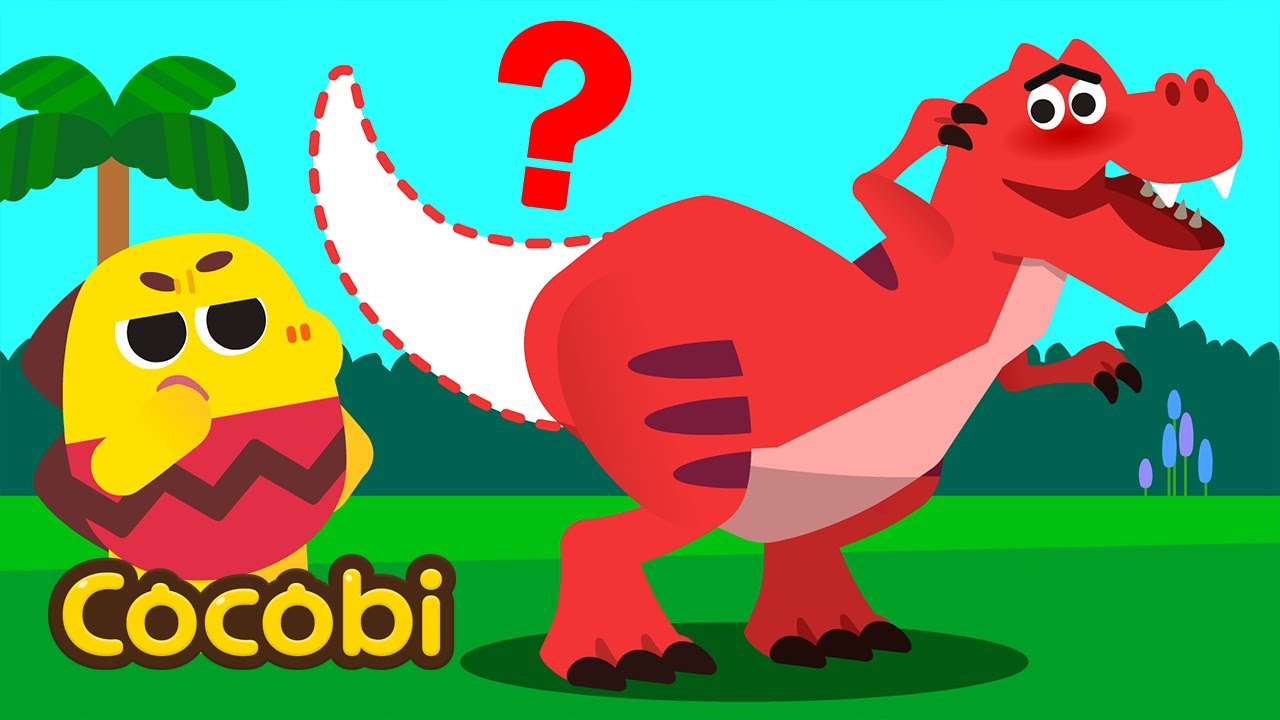 ¿Dónde está la Cola del T-Rex?🤔🔍 |  Canciones Infantiles | Cocobi