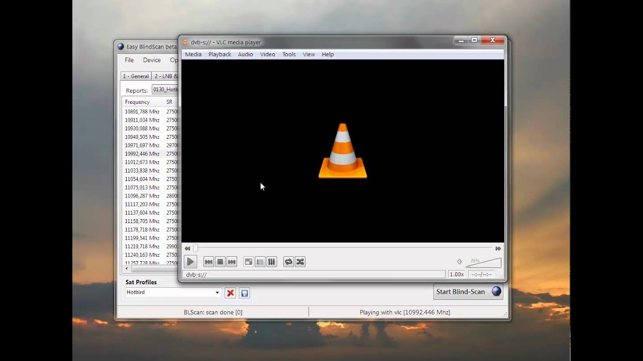 Easy Blindscan to VLC