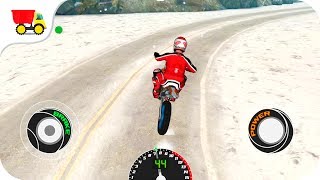 Bike Racing Games - 3D Motocross Snow Bike Racing - Gameplay Android free games screenshot 2