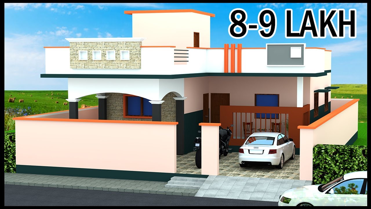 3 Room With Car Parking House Plan 30x40 3d House Design Gopal