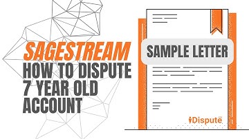 How to Remove Old Accounts from SageStream Report (Template): iDispute Credit Repair Letters