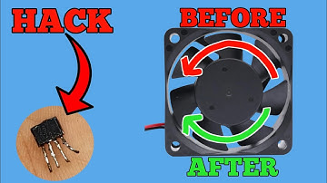 Cpu Cooling Fan Hack || How to reverse the rotation brushless computer fan