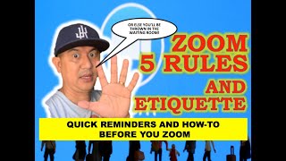 Class Zoom Rules and Etiquette