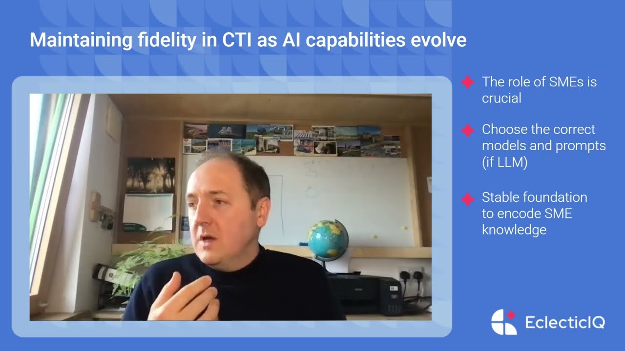 Maintaining fidelity in CTI as AI capabilities evolve
