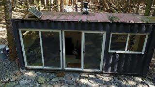 Tour of a shipping container cabin