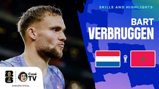 ELE SALVOU ATÉ ONDE DEU! TODOS OS LANCES DE BART VERBRUGGEN EM HOLANDA X MARROCOS | COPA DO MUNDO