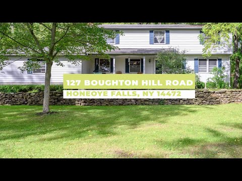 127 Boughton Hill Rd, Honeoye Falls, NY home video tour