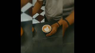 Latte Art Coffee | Tutorial #latte#coffee