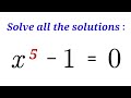 Wonderful Algebra Problem, Solve All The Solutions Of This Equation