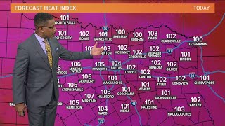 DFW weather: Heat and repeat. Triple digits make a return
