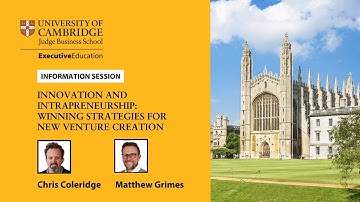 Information session on Cambridge Judge Business School’s Innovation and Intrapreneurship programme
